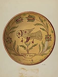 Pa. German Pie Plate by Albert Levone