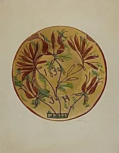 Pa. German Plate by Eugene Shellady