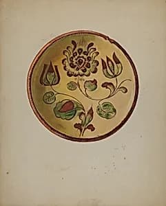 Pa. German Plate by Albert Levone