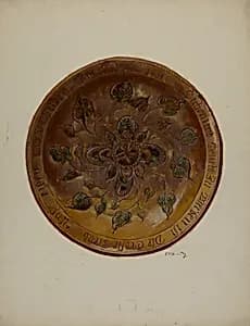 Pa. German Plate by Eugene Shellady