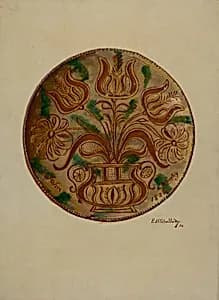 Pa. German Plate by Eugene Shellady