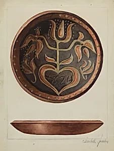 Pa. German Plate by Charlotte Sperber