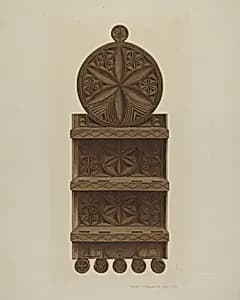 Pa. German Spoon Rack by William H. Edwards