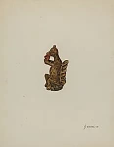 Pa. German Squirrel Figurine by Arsen Maralian