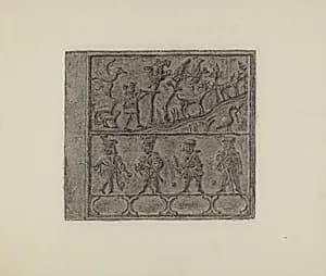 Pa. German Stove Plate by Elmer G. Anderson