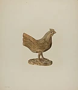 Pa. German Toy Hen by Hester Duany