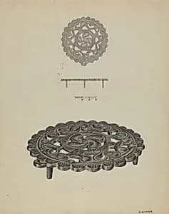 Pa. German Trivet by Herman Bader