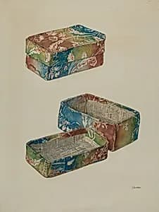Pa. German Wallpaper Box by Edward W. Buechner