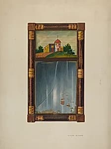 Painted mirror