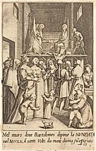 Painting of the Annunciation by Jacques Callot