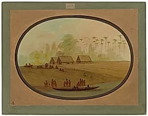 Painting the Lengua Chief by George Catlin