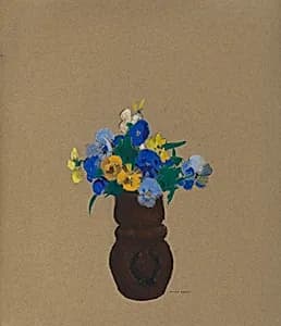 Pansies by Odilon Redon