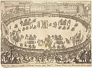 Parade in the Amphitheater by Jacques Callot