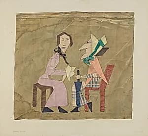 Patchwork Picture: "Gossips" by Carmel Wilson