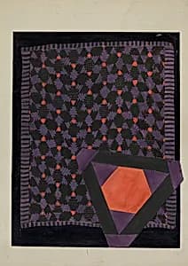 Patchwork Quilt and Detail by Ellen Duncan