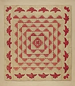 Patchwork Quilt with Eagles by Daniel Fletcher
