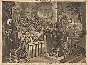 Paul before Felix Burlesqued by William Hogarth