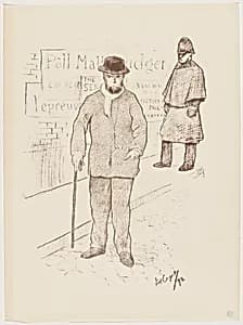 Paul Verlaine à Londres by Frédéric-Auguste Cazals