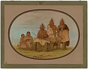 Pawnee Indians by George Catlin