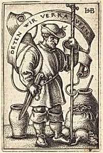 Peasant at Market by Sebald Beham