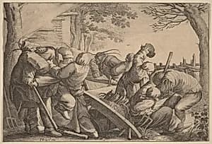 Portrait of Wenceslaus Hollar after Johann Liss?