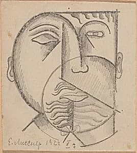 Peasant Head by Elena Liessner-Blomberg