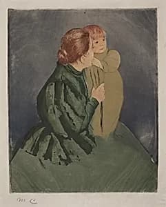 Peasant Mother and Child by Mary Cassatt