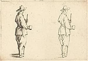 Peasant with a Cup by Jacques Callot