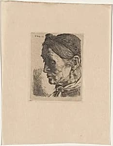 Peasant Woman with Closed Eyes by Wilhelm Leibl