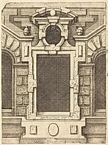 Pedimented Windows by Wendel Dietterlin (author) and anonymous etcher