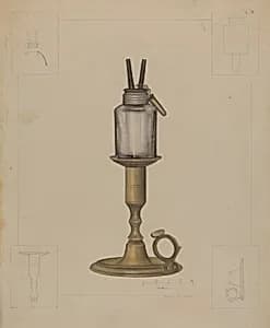Peg Lamp by Samuel O. Klein
