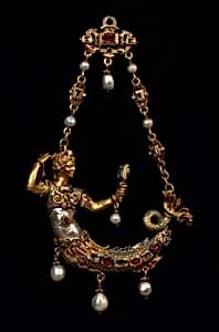 Pendant with a Mermaid by Alfred André