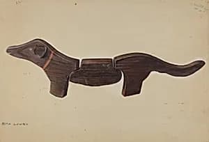 Pennsylvania German Toy Dachshund by Mina Lowry