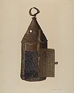 Perforated Tin Lantern