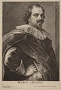 Portrait of Lucas Emil Vorsterman after Sir Anthony van Dyck