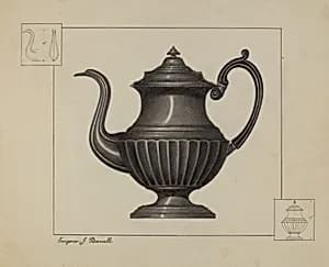 Pewter Coffee Pot by Eugene Barrell