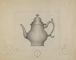 Pewter Coffee Pot by Henry Meyers
