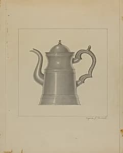 Pewter Coffee Pot by Eugene Barrell