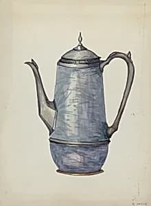 Pewter Coffee Pot by Beulah Bradleigh