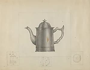 Pewter Coffee Pot by Henry Meyers