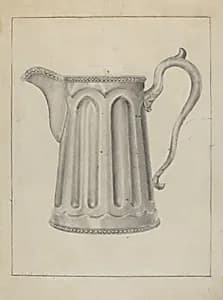 Pewter Creamer by Samuel O. Klein