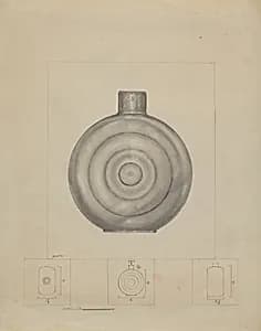 Pewter Dram Bottle by Henry Meyers