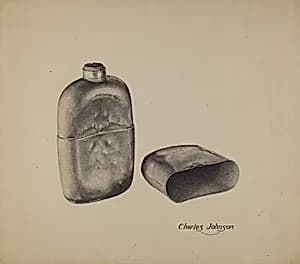 Pewter Flask by Charles Johnson