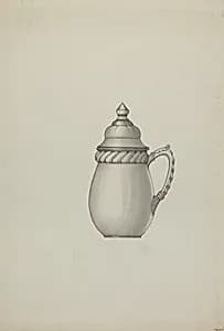 Pewter Honey Jar