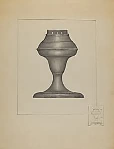 Pewter Lamp by Joseph Stonefield