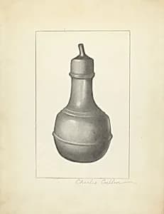 Pewter Nursing Bottle by Charles Cullen