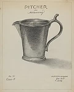 Pewter Pitcher by Alfred Nason