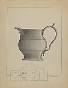 Pewter Pitcher by Sidney Liswood