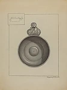 Pewter Porringer by Eugene Barrell