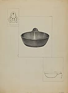 Pewter Porringer by Louis Annino